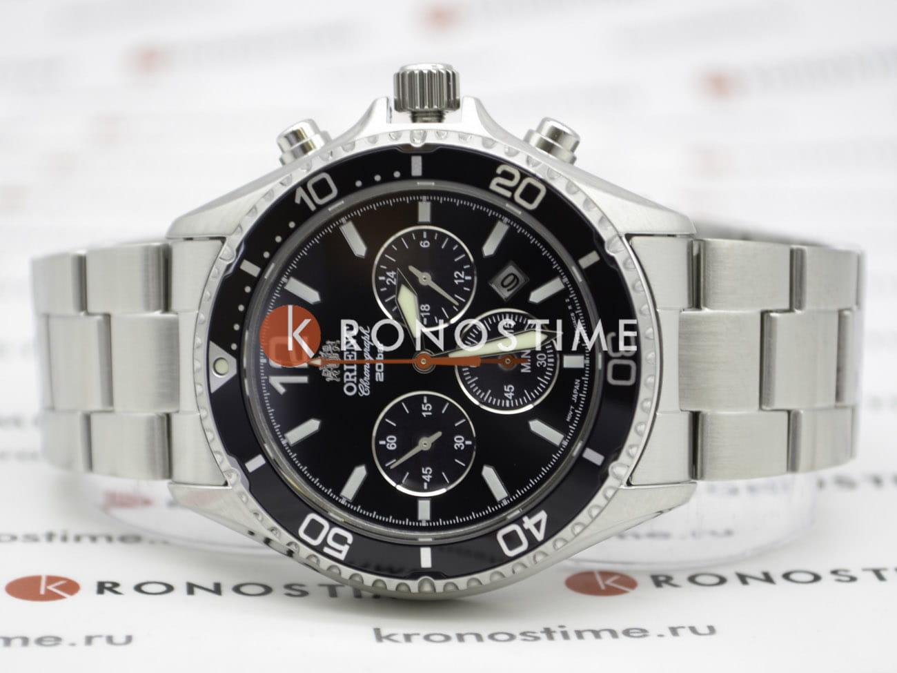 Оригинальные часы Orient Orient Chronograph RA-TX0202B (RN-TX0202B) кварцевые калибр механизма  общий вид