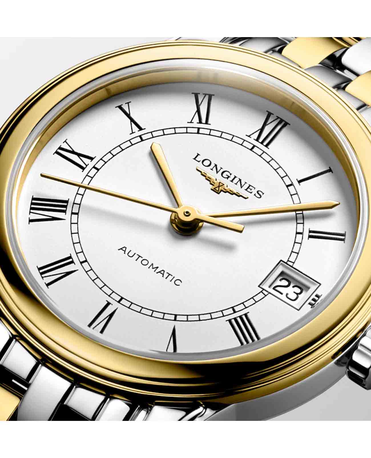 Longines Longines Flagship L4.274.3.21.7 женские часы белый циферблат на запястье