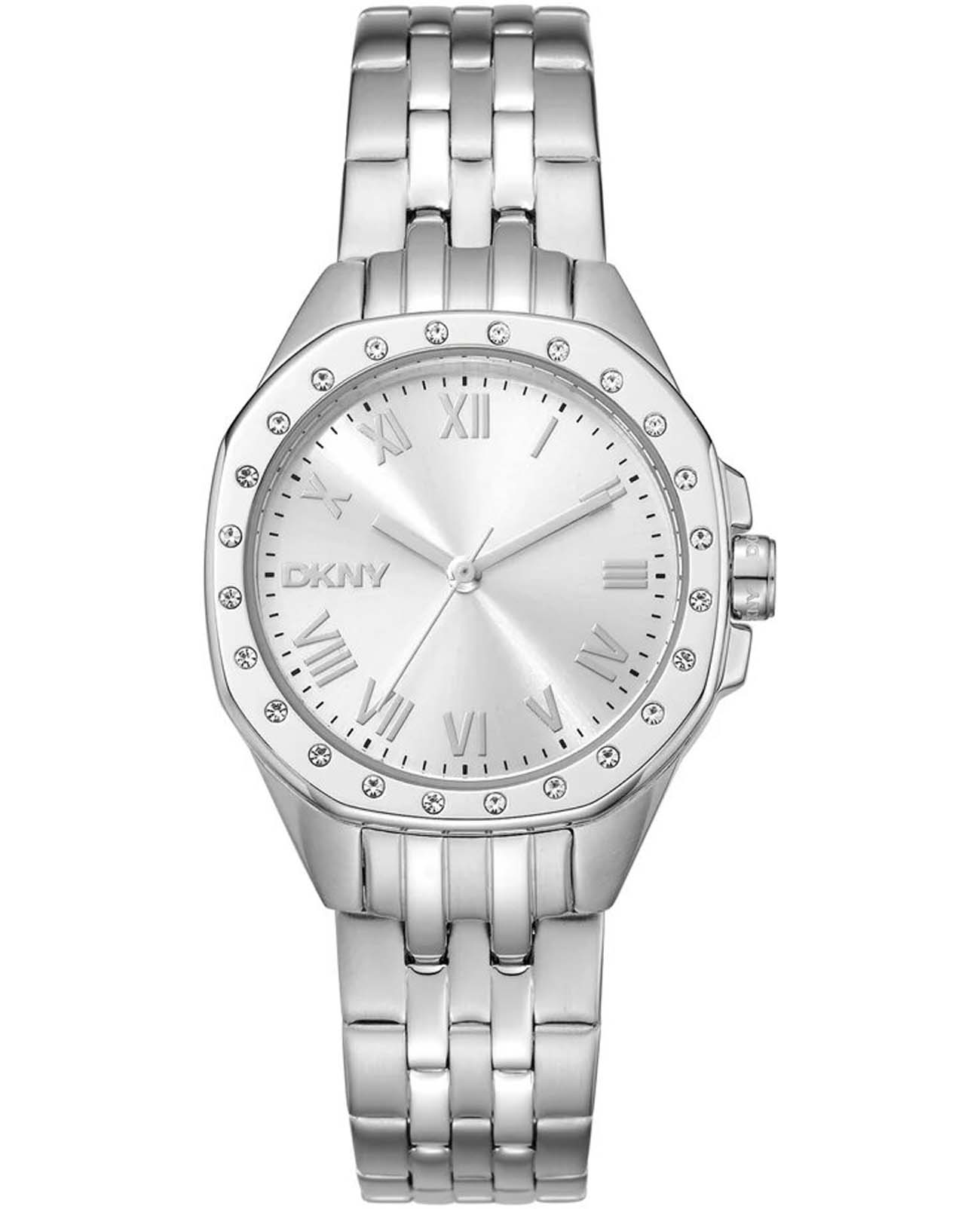 DKNY DKNY Brooklyn Mini DK1L013M0045  DK1L013M0045 кварцевые женские часы  циферблат, браслет нержавеющая сталь — вид спереди