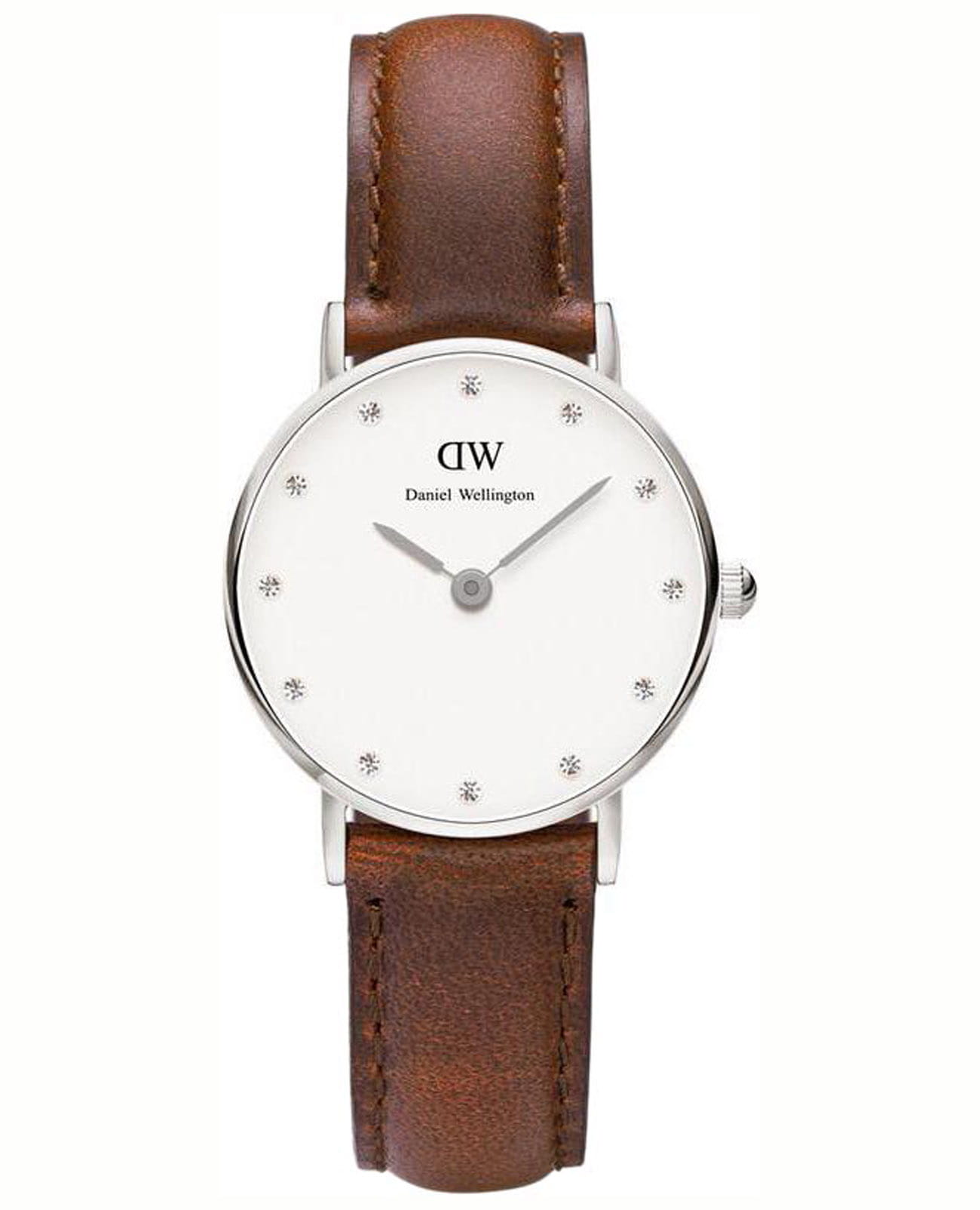 Daniel Wellington Daniel Wellington Classic St Mawes DW00100067  DW00100067 кварцевые женские часы белый циферблат, браслет кожаный — вид спереди
