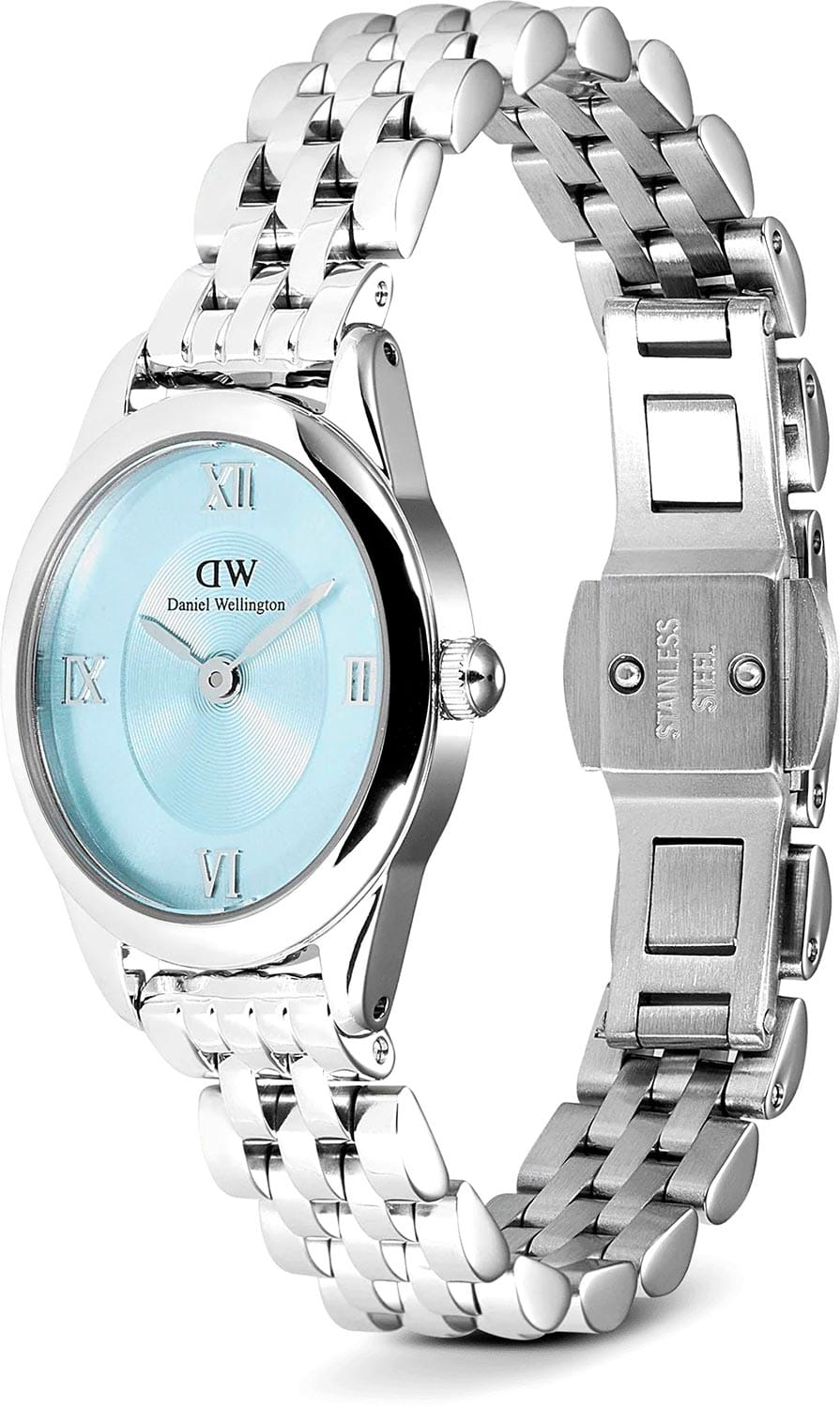 Daniel Wellington Daniel Wellington Ophelia Mini Ice Blue Silver DW00100809 , наручные женские часы фото под углом