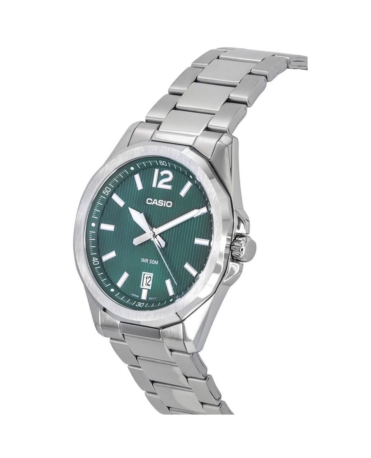 Casio Casio Collection MTP-E725D-3A, mtp япония мужские часы на браслете нержавеющая сталь боковой вид