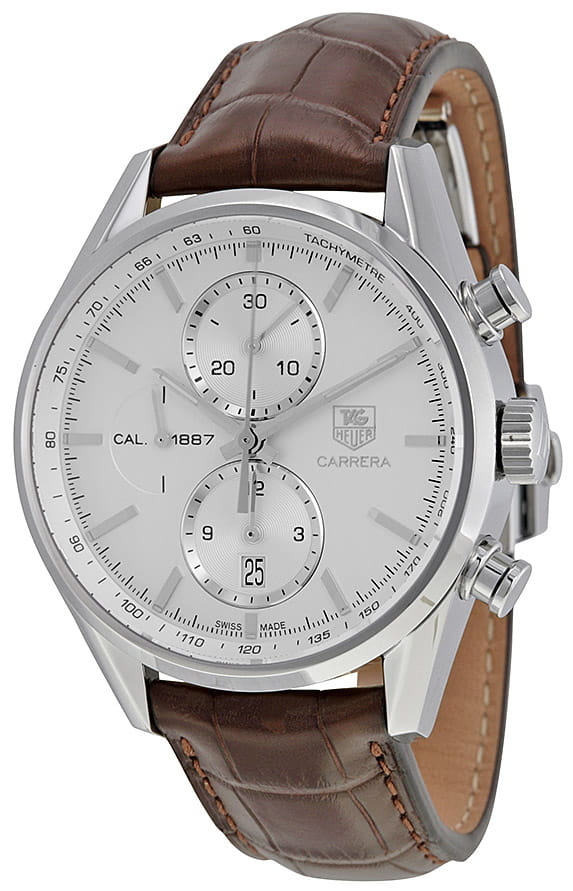 TAG Heuer TAG Heuer Carrera CAR2111.FC6291, carrera швейцария мужские часы на браслете кожаный боковой вид