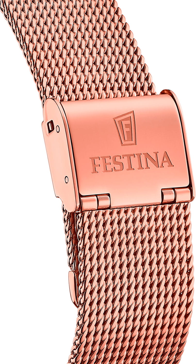 Festina Festina Boyfriend F20477/1,  испания женские часы на браслете сталь c pvd покрытием боковой вид
