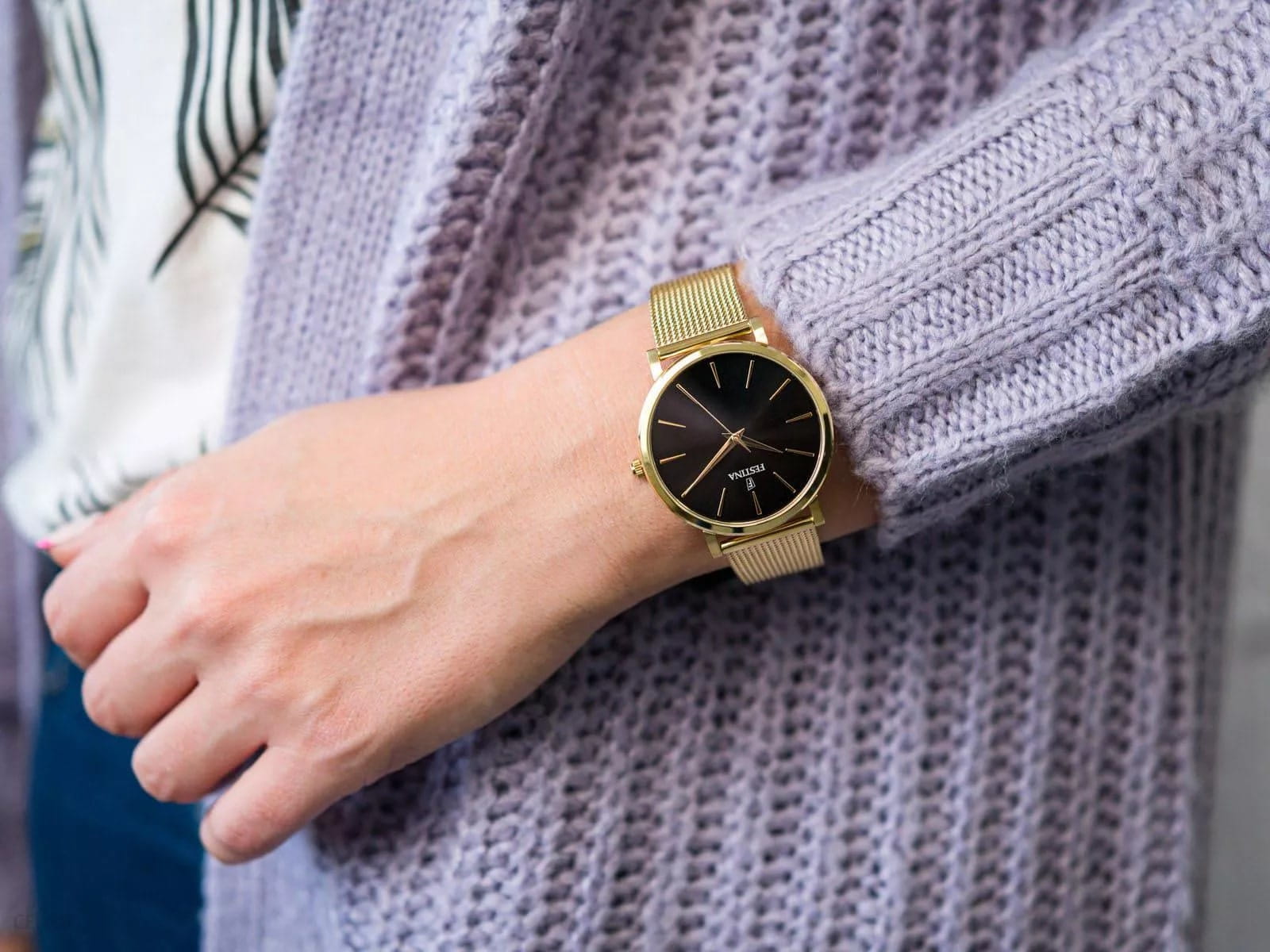 Festina Festina Boyfriend F20476/2 женские часы черный циферблат на запястье