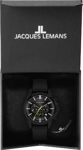 Jacques Lemans Jacques Lemans  Sport 1-2119B мужские часы черный циферблат на запястье