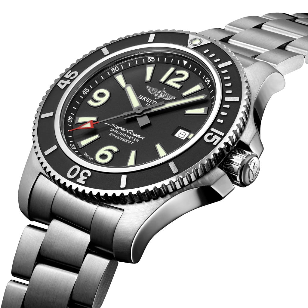 Breitling Breitling Superocean Automatic 44 A17367D71B1A1 , наручные мужские часы фото под углом