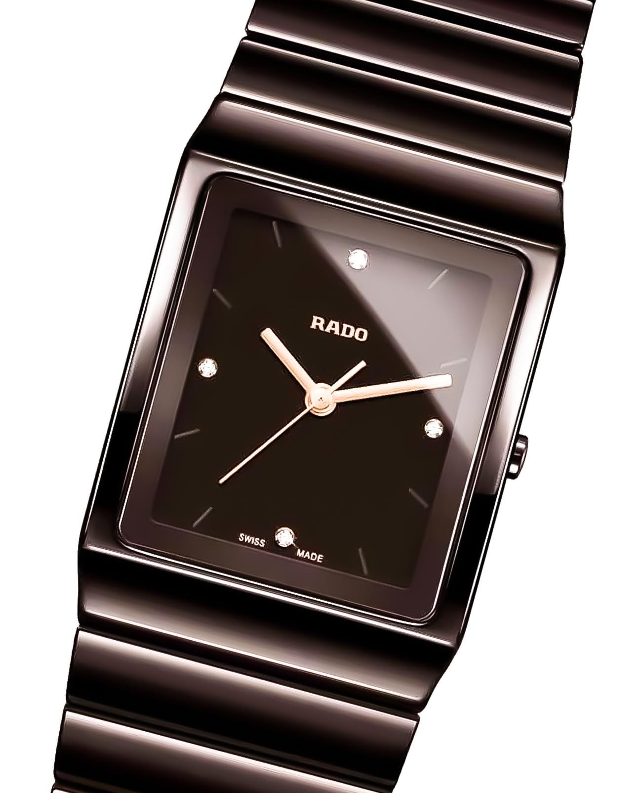 Rado Rado Ceramica Diamonds R21993702 , наручные мужские часы фото под углом