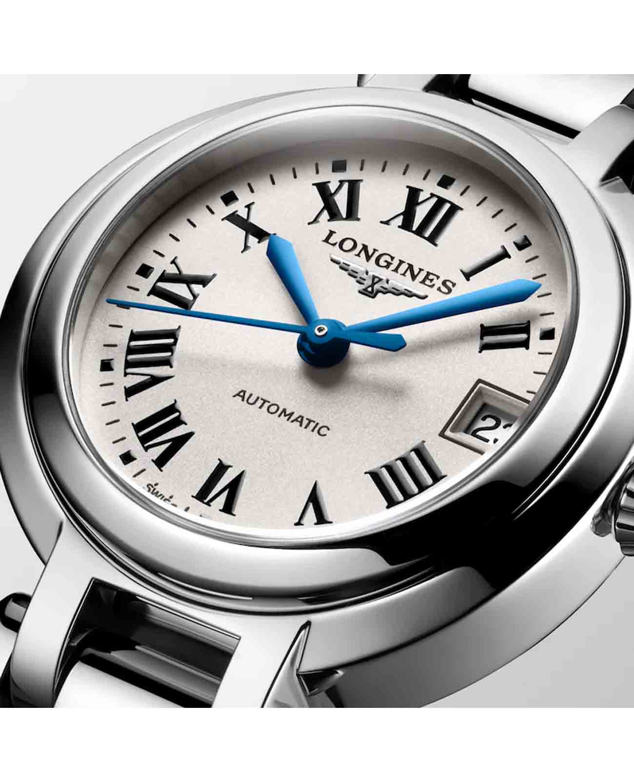 Longines Longines PrimaLuna L8.111.4.71.6 женские часы серебристый циферблат на запястье