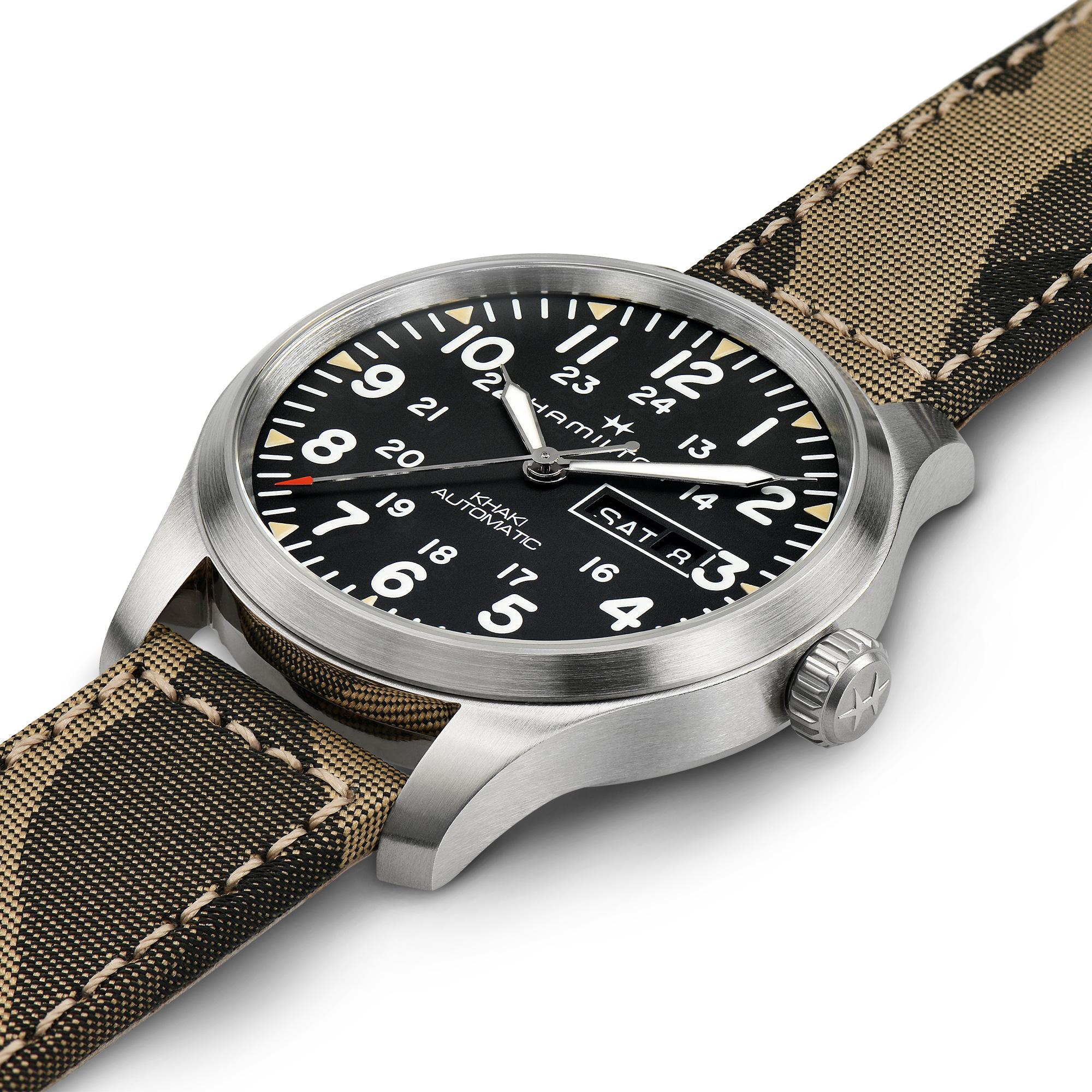 Оригинальные часы Hamilton Hamilton Khaki Field Day Date Auto H70535031 механические калибр механизма h-30 общий вид