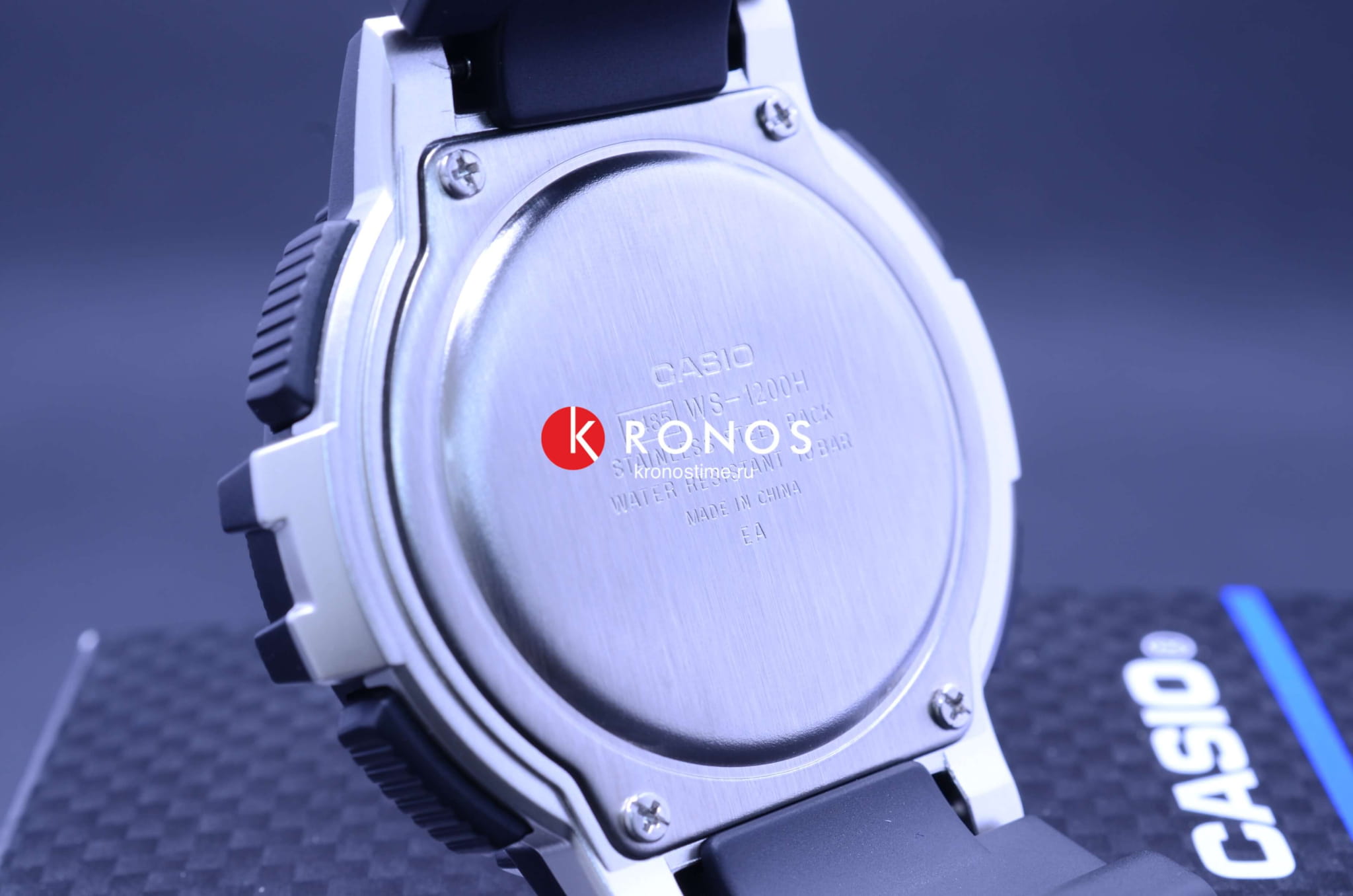 Casio Casio Collection WS-1200H-1A кварцевые мужские часы часы крупный план серый циферблата