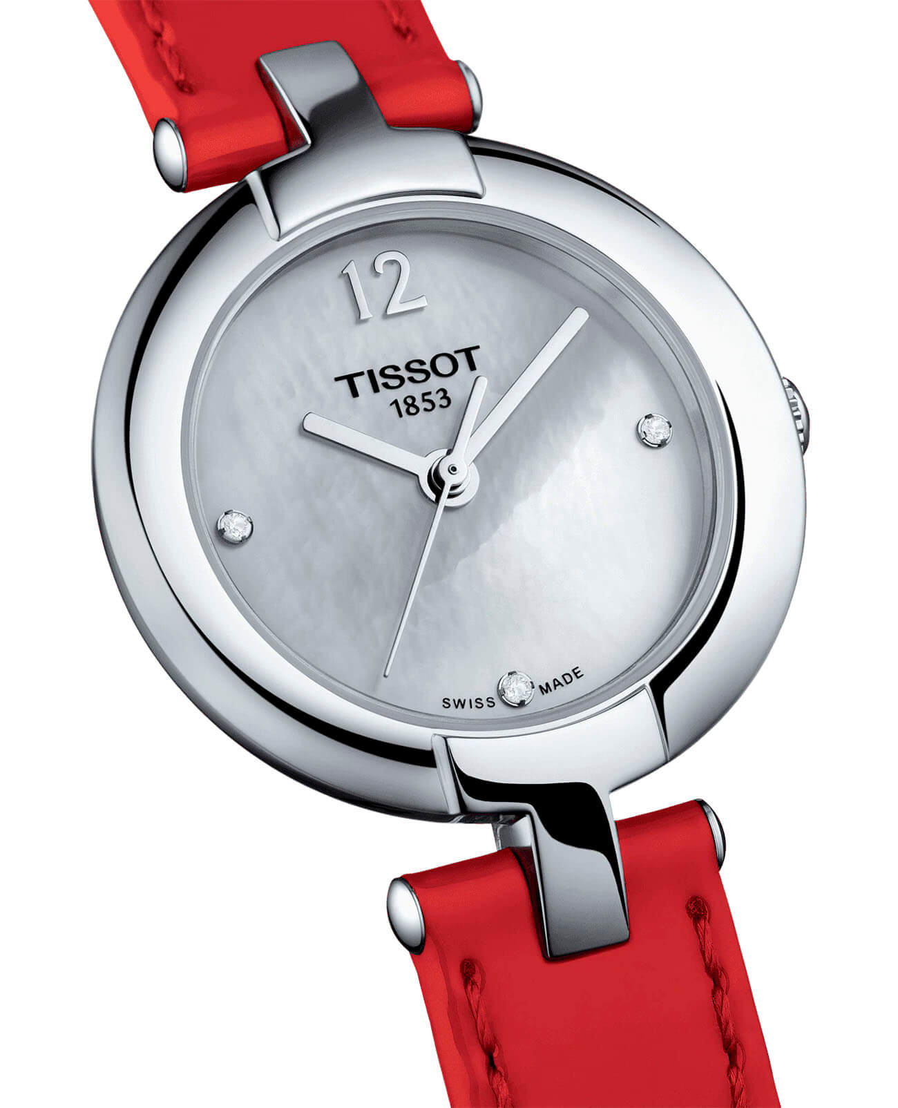 Tissot Tissot Pinky By T084.210.16.116.00, t-lady швейцария женские часы на браслете кожаный боковой вид