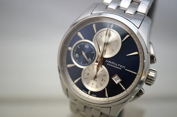 Оригинальные часы Hamilton Hamilton Jazzmaster Auto Chrono H32596141 механические калибр механизма h-21 общий вид