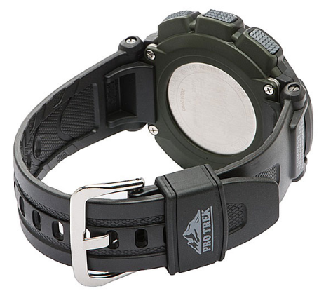 Casio PRG-240-1E мужские часы застежка крупным планом