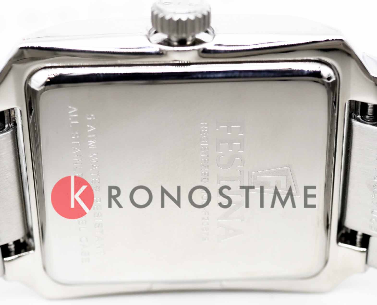 Festina Festina On The Square F20679/1 кварцевые женские часы часы крупный план белый циферблата