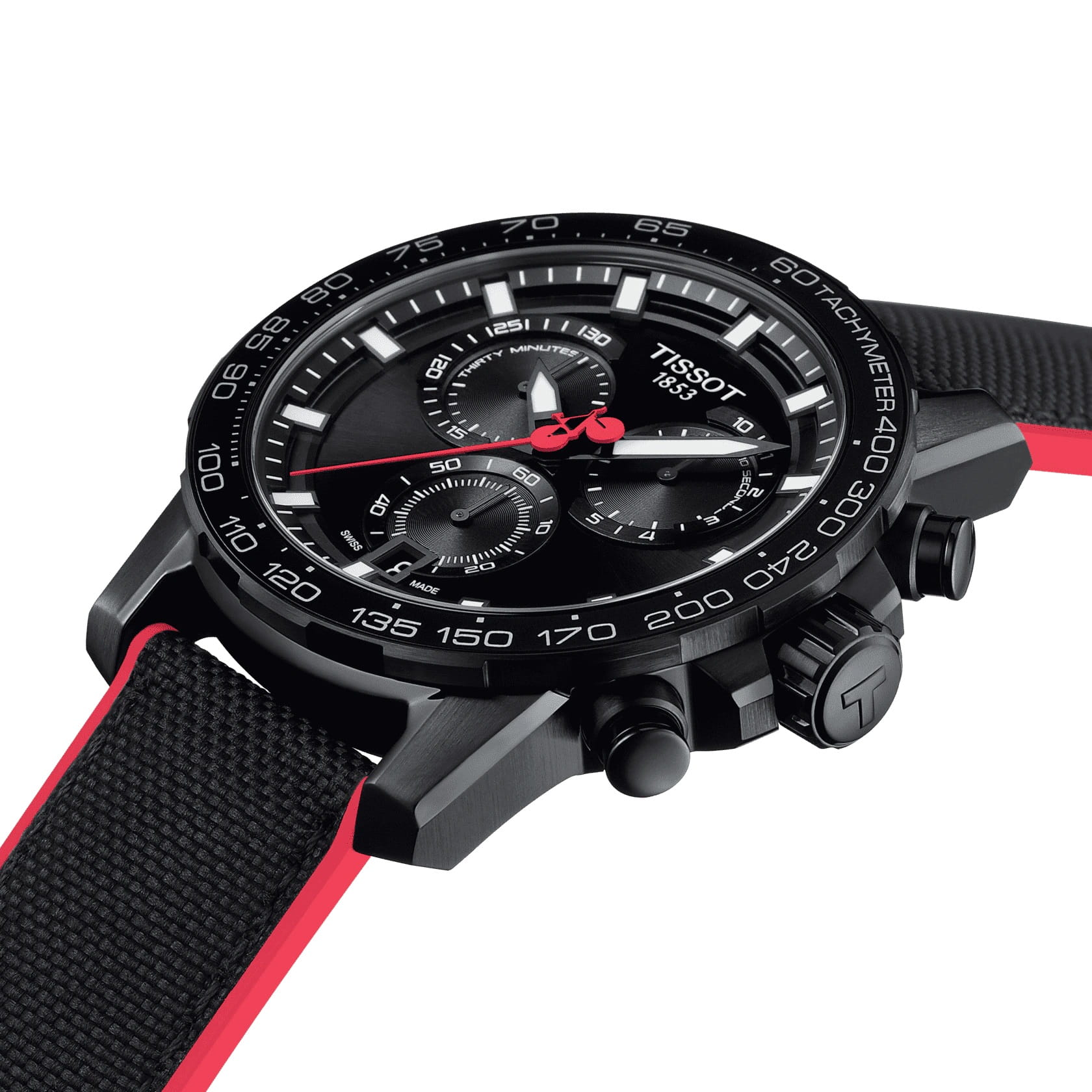 Tissot Tissot SuperSport Chrono Giro D'italia T125.617.37.051.00, t-sport швейцария мужские часы на браслете кожаный боковой вид