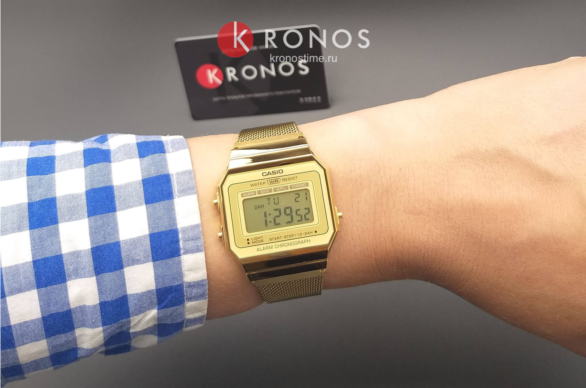 Casio Casio Collection A700WEMG-9A — полный набор фото мужские часы япония