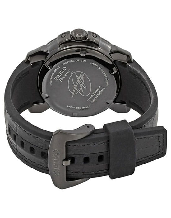 Seiko Seiko SNP145P1,  япония мужские часы на браслете кожаный боковой вид