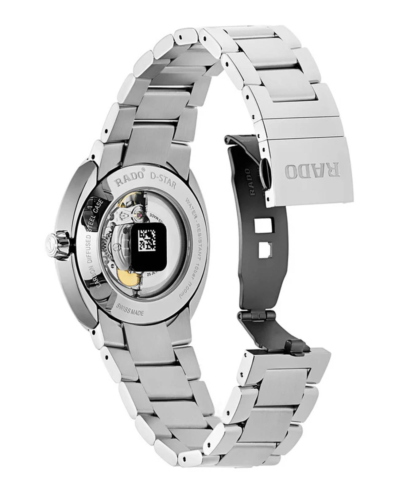 Rado Rado D-Star R15329113,  швейцария мужские часы на браслете нержавеющая сталь боковой вид