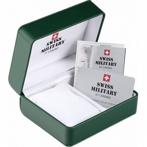 Swiss Military by Chrono Swiss Military by Chrono SM34027.05 швейцария наручные мужские часы заводная головка с логотипом Swiss Military by Chrono