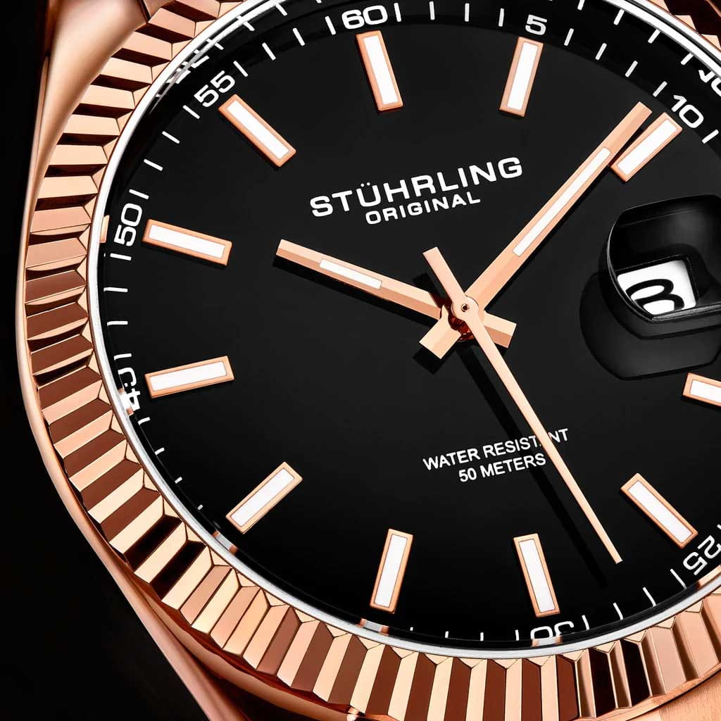 Оригинальные часы Stuhrling Stuhrling Symphony 3935.4 кварцевые калибр механизма  общий вид