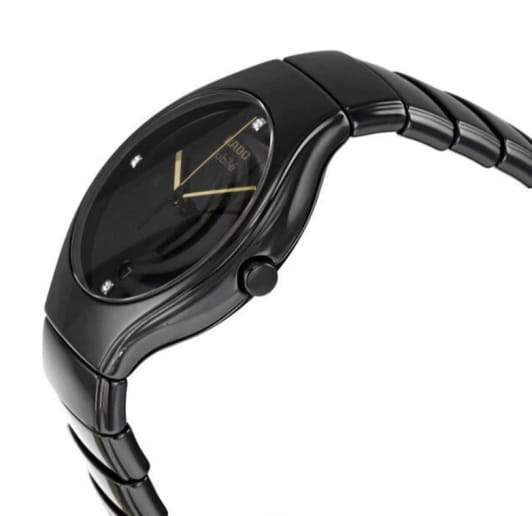 Rado Rado True R27653752, true швейцария мужские часы на браслете высокотехнологичная плазменная керамика боковой вид