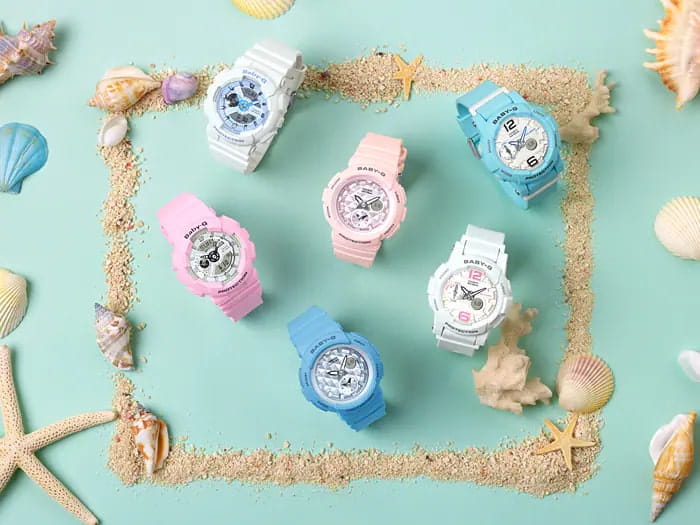 Оригинальные часы Casio Casio Baby-G BA-110BE-7A кварцевые калибр механизма  общий вид