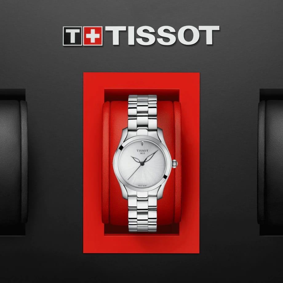 Tissot Tissot T-Wave T112.210.11.031.00, t-lady швейцария женские часы на браслете нержавеющая сталь боковой вид