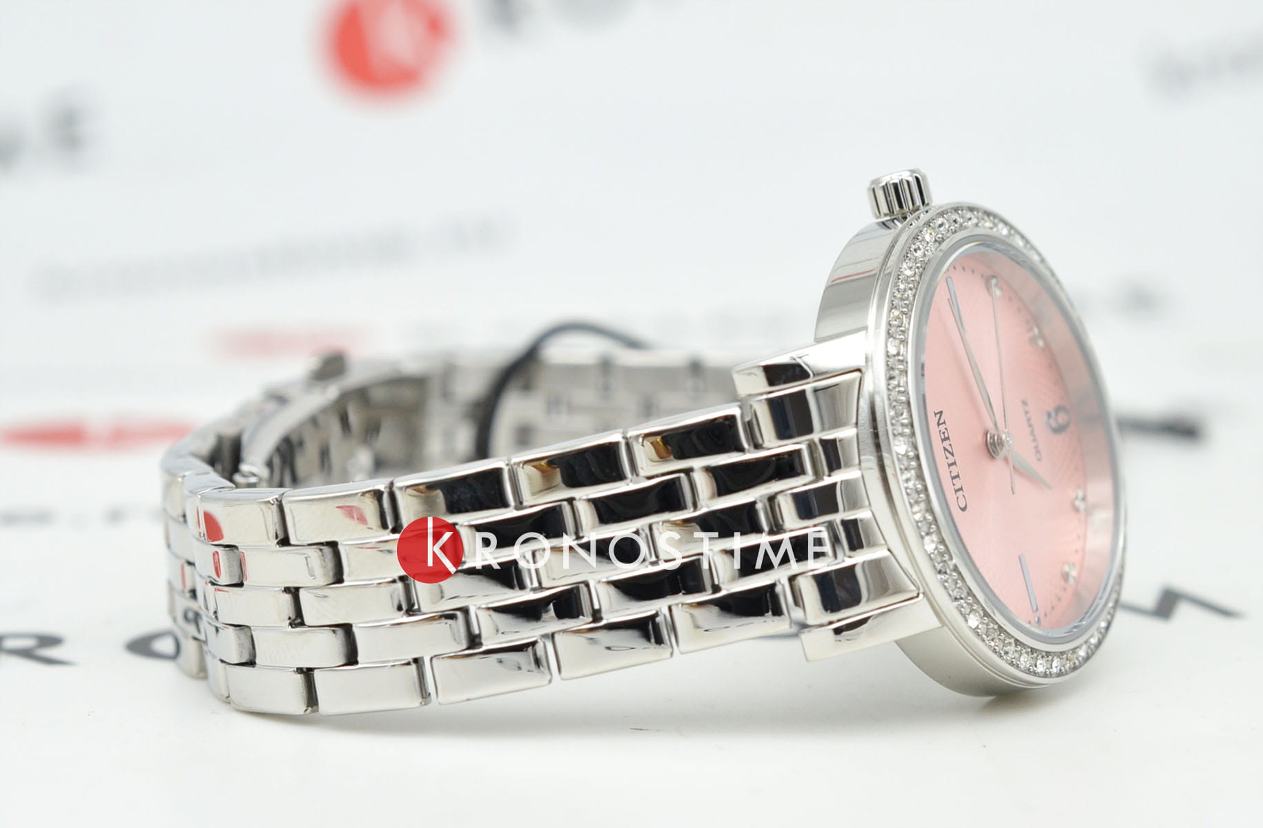 Citizen Citizen Elegance EL3100-55W женские часы розовый циферблат на запястье