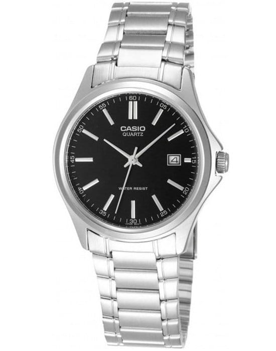 Casio Casio Collection LTP-1183A-1A  LTP-1183A-1A кварцевые женские часы черный циферблат, браслет нержавеющая сталь — вид спереди