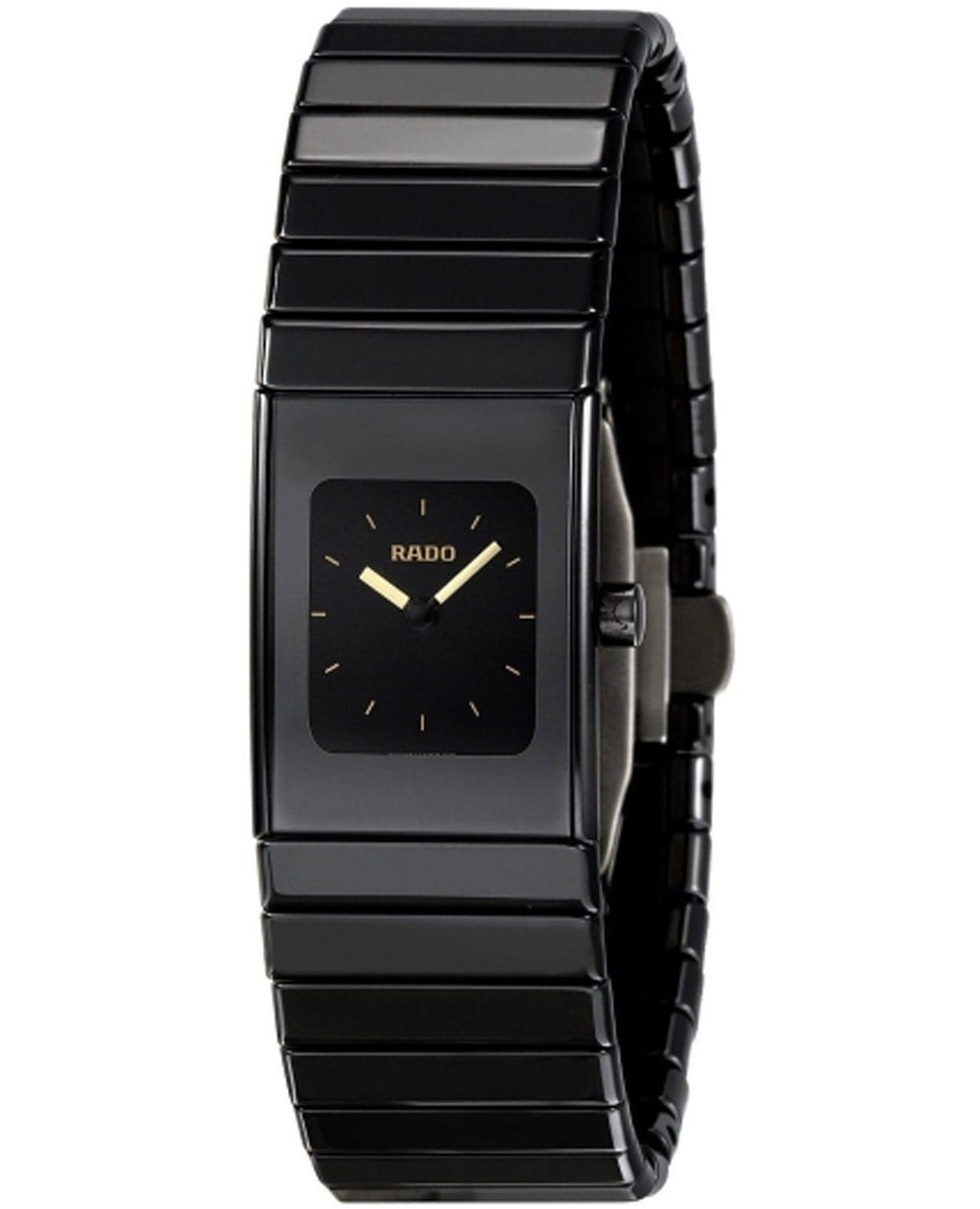 Rado Rado Ceramica R21540252 кварцевые женские часы часы крупный план черный циферблата