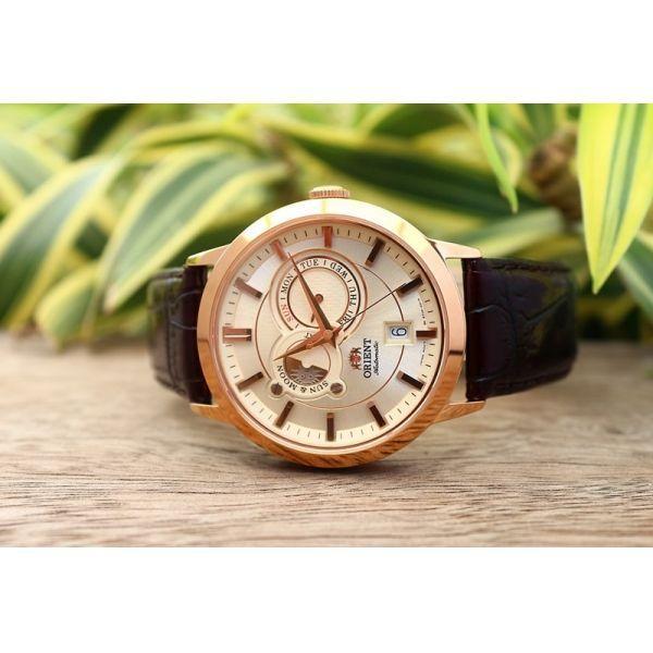Orient Orient Automatic ET0P001W (FET0P001W0) механические мужские часы часы крупный план шампань циферблата
