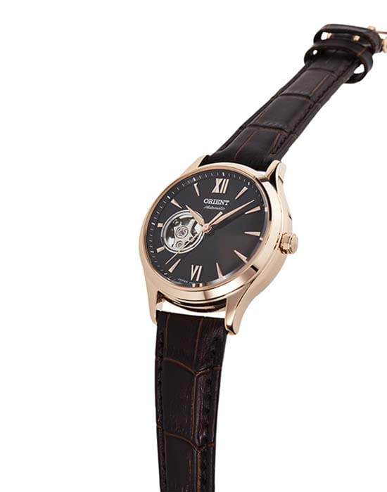 Orient Orient RA-AG0023Y (RN-AG0023Y), classic automatic япония женские часы на браслете кожаный боковой вид