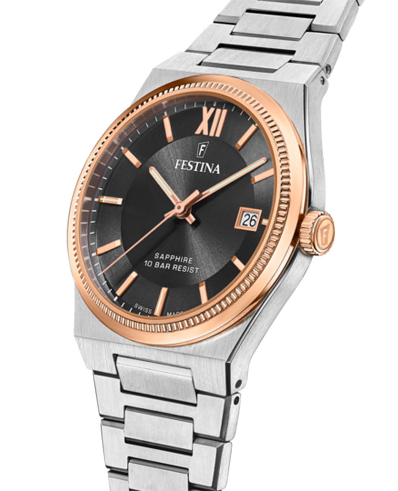 Festina Festina Classics F20036/3 , наручные мужские часы фото под углом
