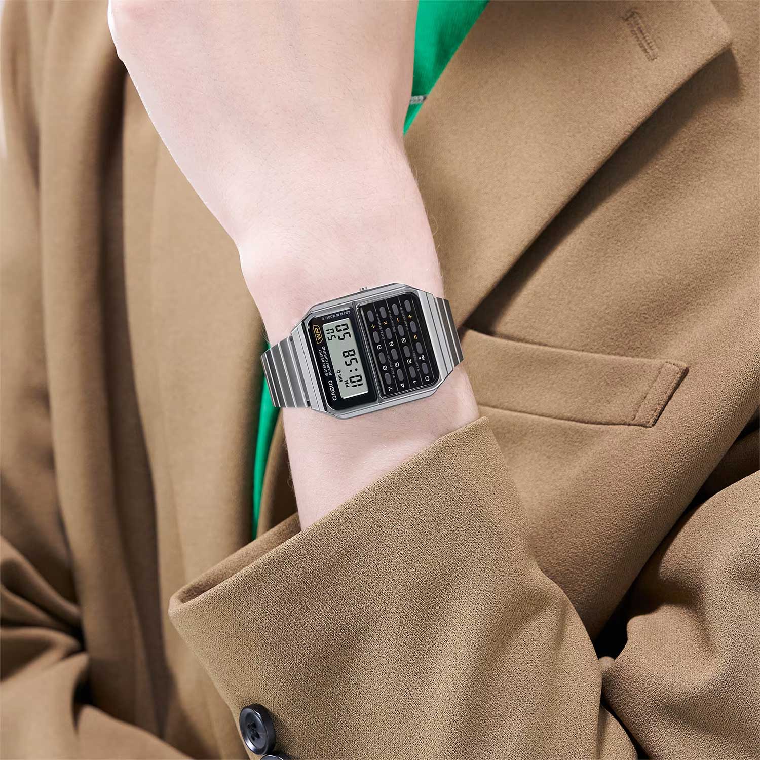 Casio Casio Vintage CA-500WE-1A , наручные женские часы фото под углом