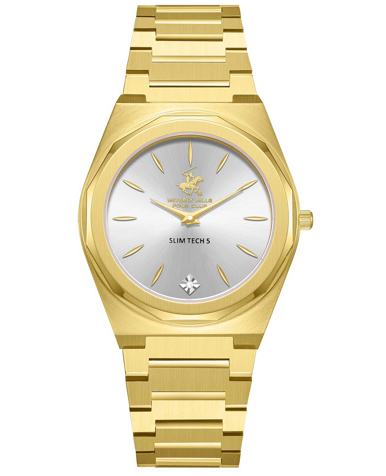 Beverly Hills Polo Club Beverly Hills Polo Club BP3668X.130  BP3668X.130 кварцевые женские часы белый циферблат, браслет нержавеющая сталь с pvd-покрытием — вид спереди