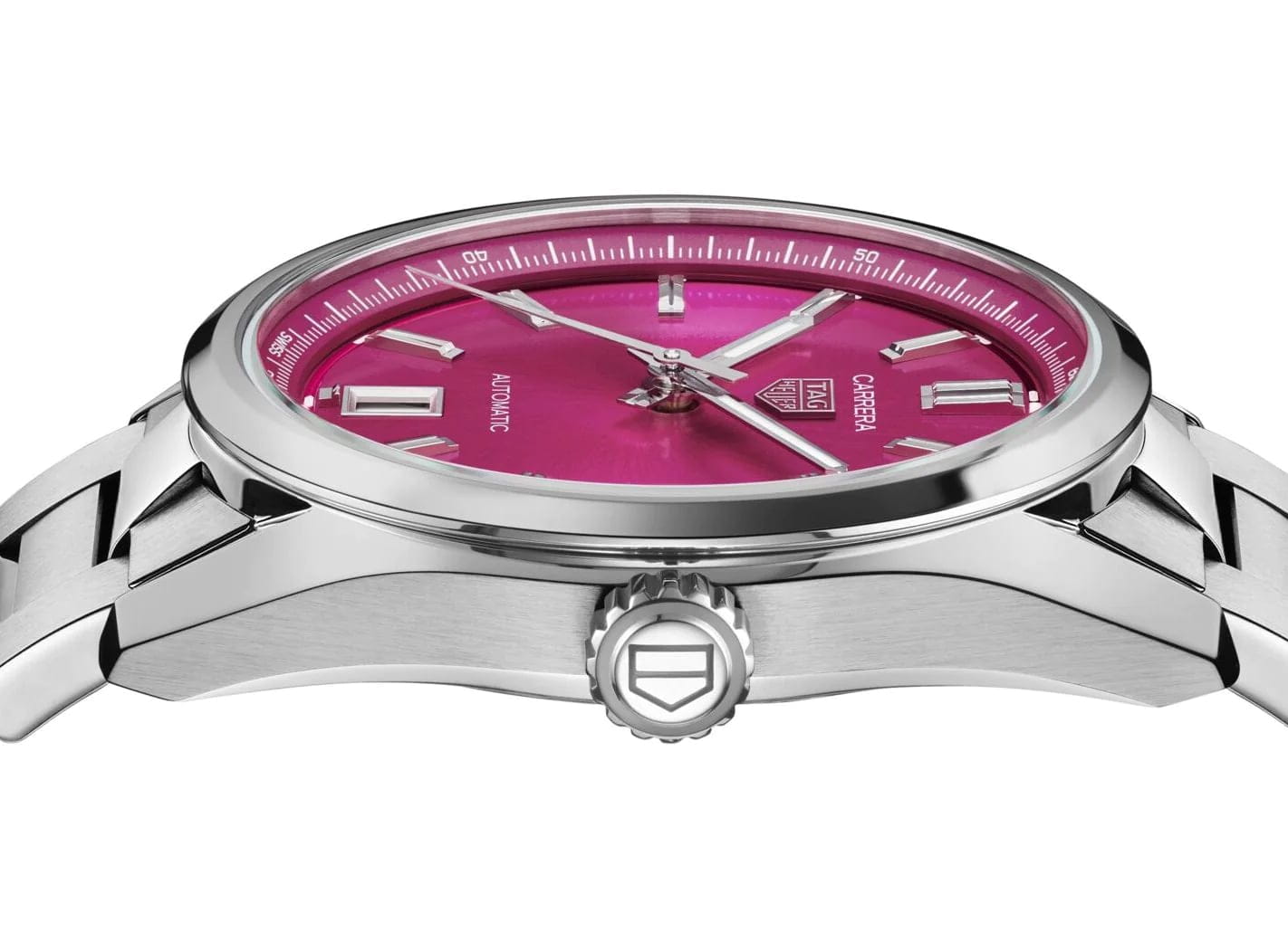 TAG Heuer TAG Heuer Carrera Date WBN2313.BA0001, carrera швейцария женские часы на браслете нержавеющая сталь боковой вид