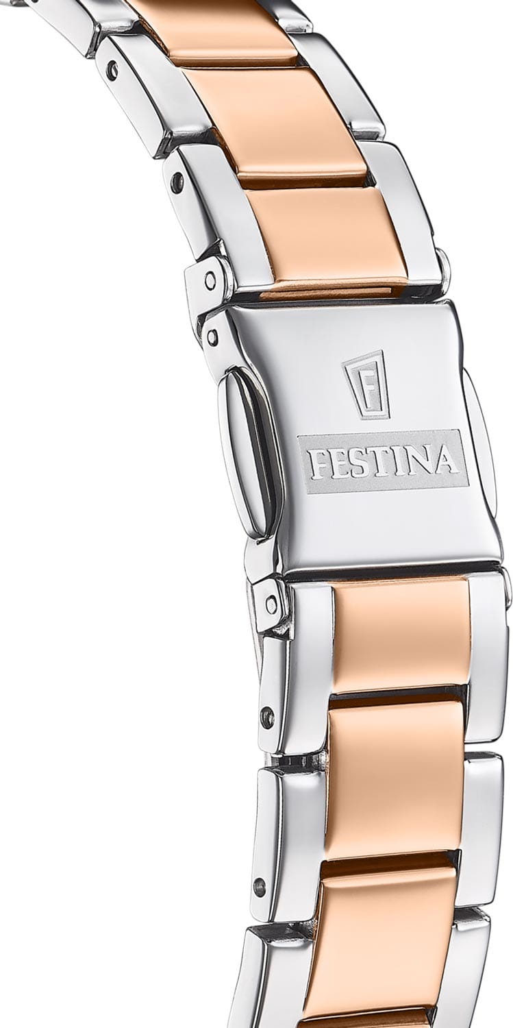 Festina Festina Mademoiselle F20612/1 кварцевые женские часы часы крупный план серебристый циферблата