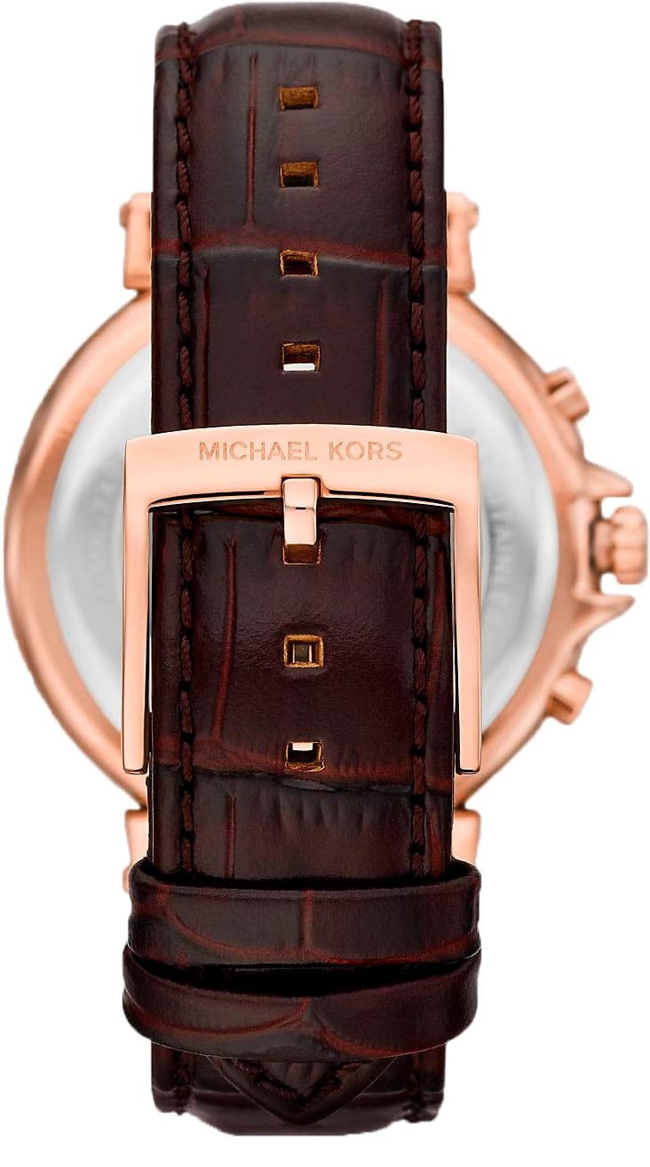 Michael Kors Michael Kors Maren MK7497,  сша женские часы на браслете кожаный боковой вид
