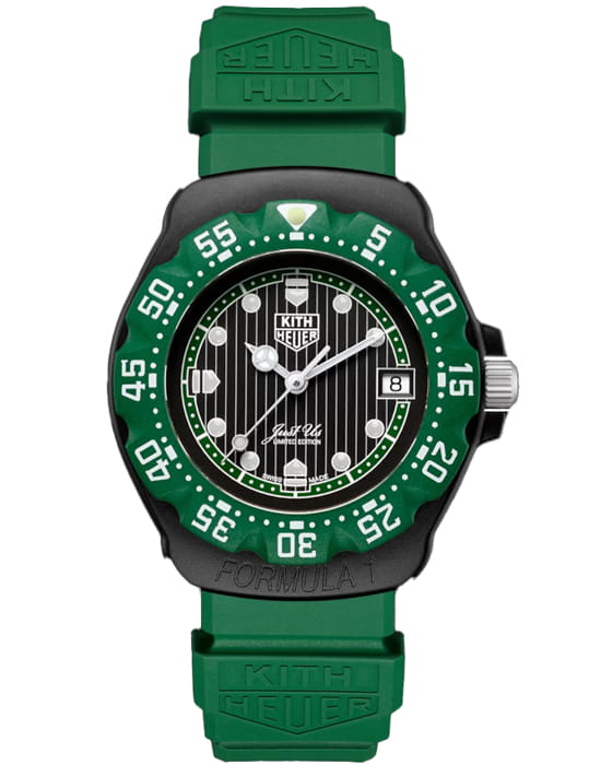 TAG Heuer TAG Heuer Formula 1 I Kith WA121L.BT0014  WA121L.BT0014 кварцевые мужские часы черный циферблат, браслет каучук — вид спереди