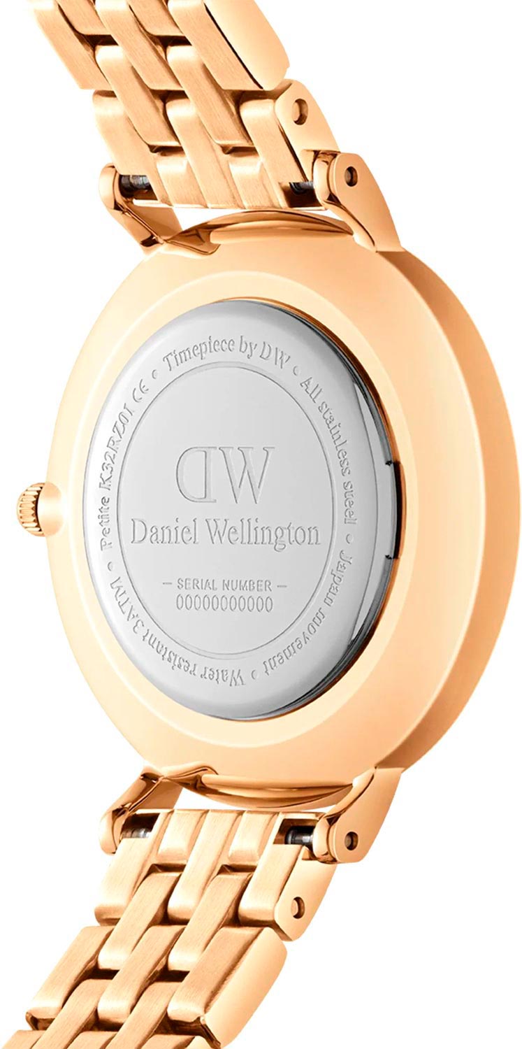 Daniel Wellington Daniel Wellington Petite 5-Link Evergold DW00100614, petite швеция женские часы на браслете сталь c pvd покрытием боковой вид