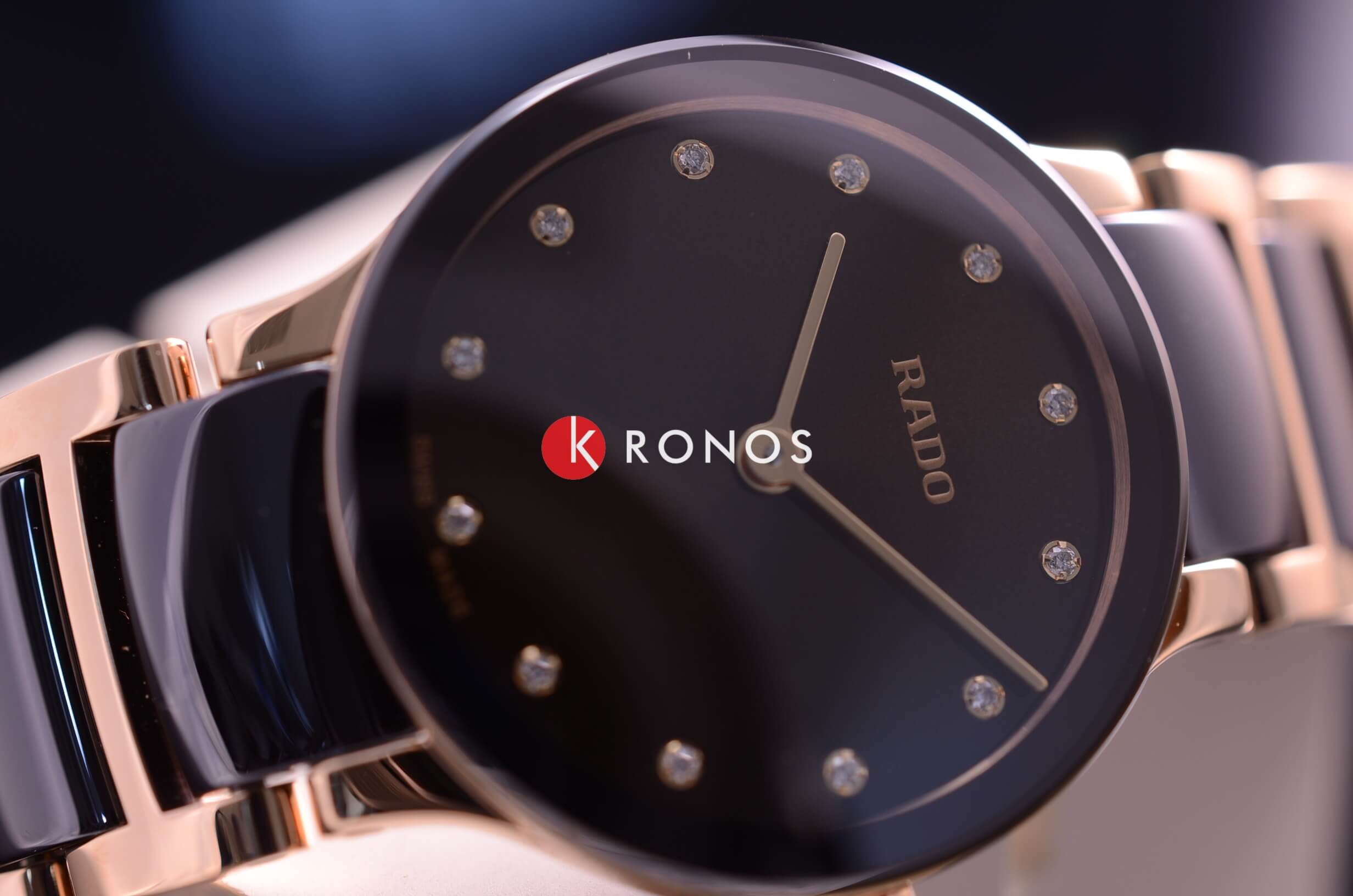 Rado Rado Centrix Diamonds R30190702 женские часы коричневый циферблат на запястье