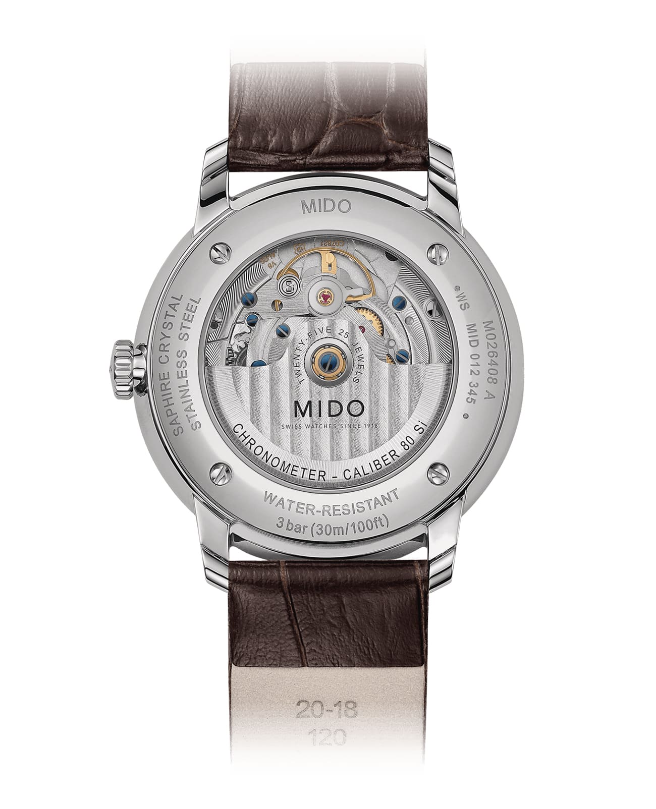 Mido Mido Baroncelli Chronometer Silicon Gent M027.408.16.061.00 , наручные мужские часы фото под углом