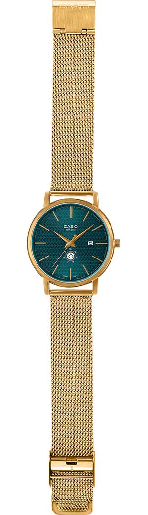 Casio Casio Collection MTP-B125MG-3A мужские часы зеленый циферблат на запястье