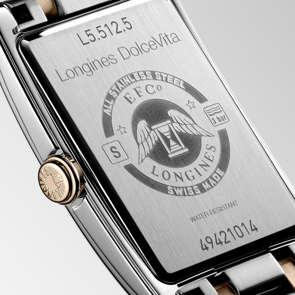 Longines Longines DolceVita L5.512.5.75.7 кварцевые женские часы часы крупный план серебристый циферблата