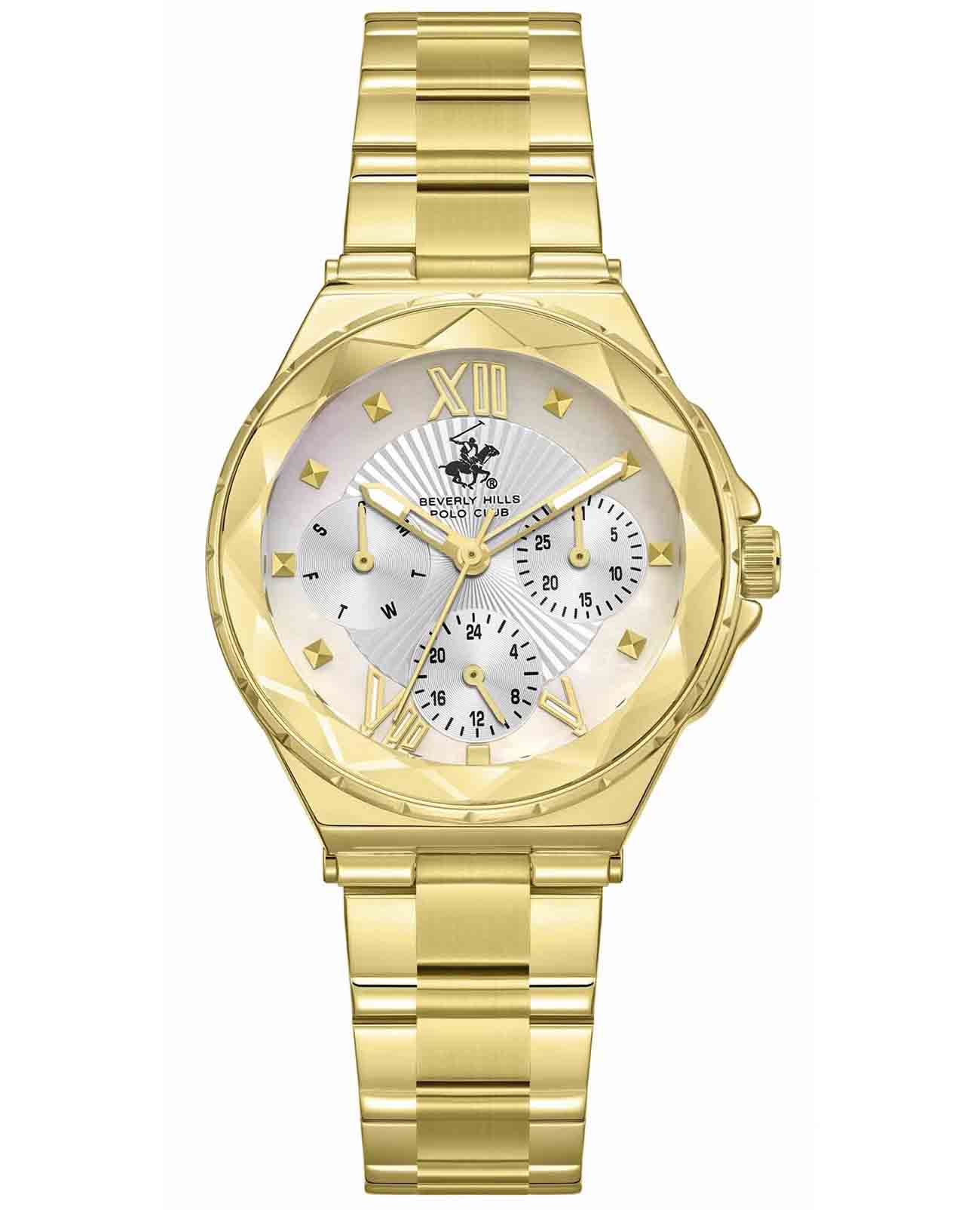 Beverly Hills Polo Club Beverly Hills Polo Club BP3762C.120  BP3762C.120 кварцевые мужские часы  циферблат, браслет нержавеющая сталь с ip-покрытием — вид спереди