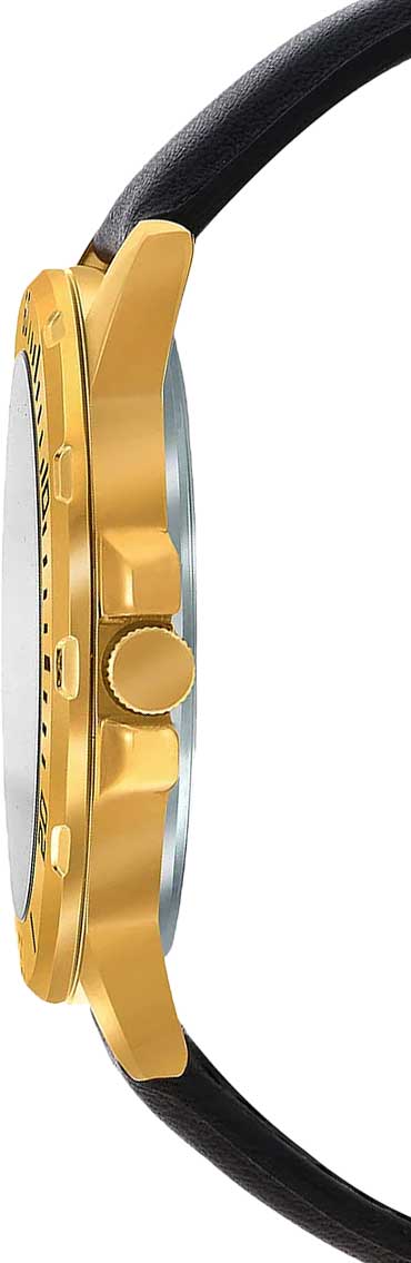 Casio Casio Collection MTP-VD300GL-1EUDF (MTP-VD300GL-1E), collection япония мужские часы на браслете кожаный боковой вид