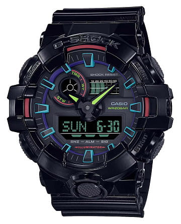 Casio G-Shock GA-700RGB-1ADR (GA-700RGB-1a)